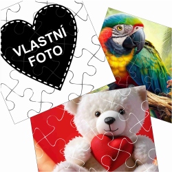 Obrázek 19x18 cm srdce (76 dielikov)