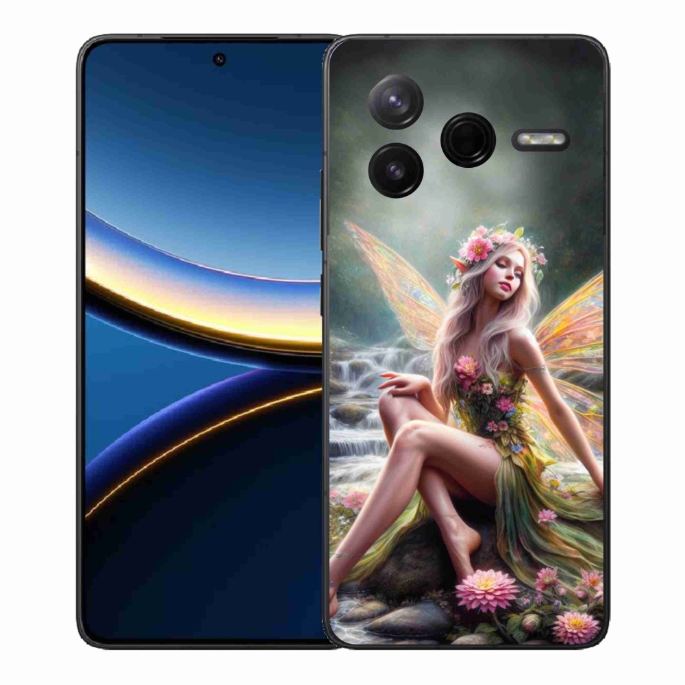 Gélový kryt mmCase na Xiaomi Poco F7 Pro - motýlia žena 1