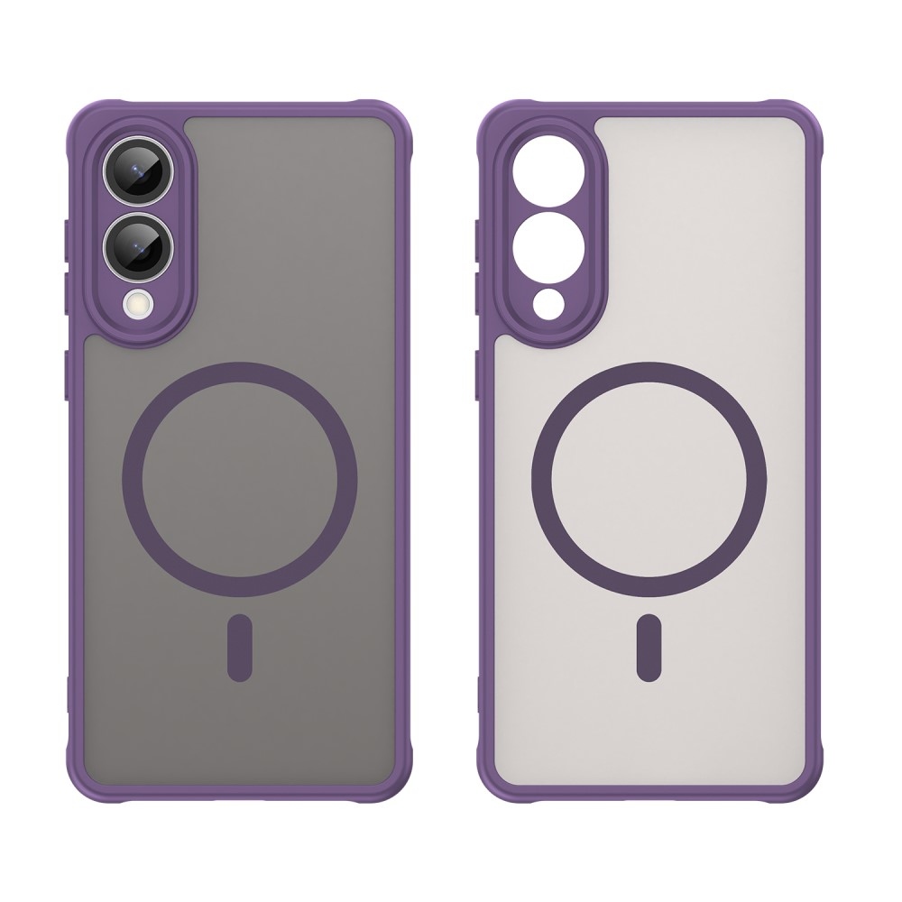 Case matný gélový obal s MagSafe na Samsung Galaxy S25 Edge - fialový