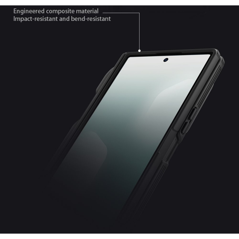 Nillkin CamShield Prop Zadný kryt s magnetickým otvorom na pero pre Samsung Galaxy Z Fold 7 Black