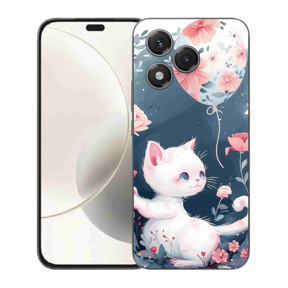 Gélový kryt mmCase na Honor 400 Lite - mačiatko s balónikom