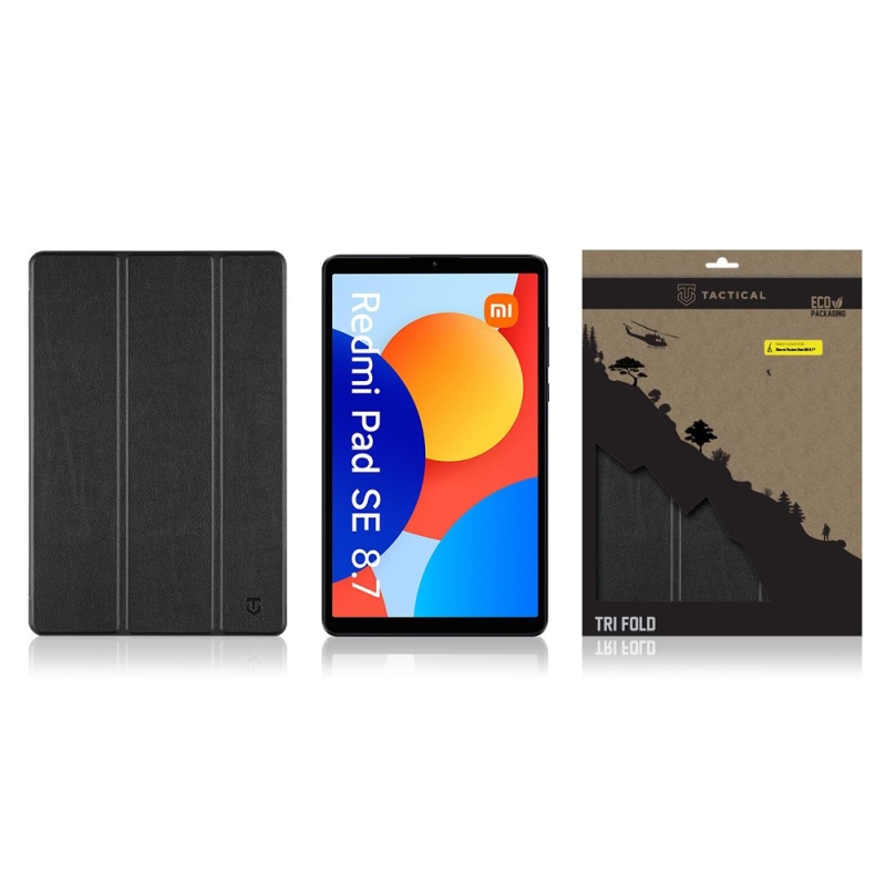 Tactical Book Tri Fold Puzdro pre Xiaomi Redmi Pad SE 8,7 Black