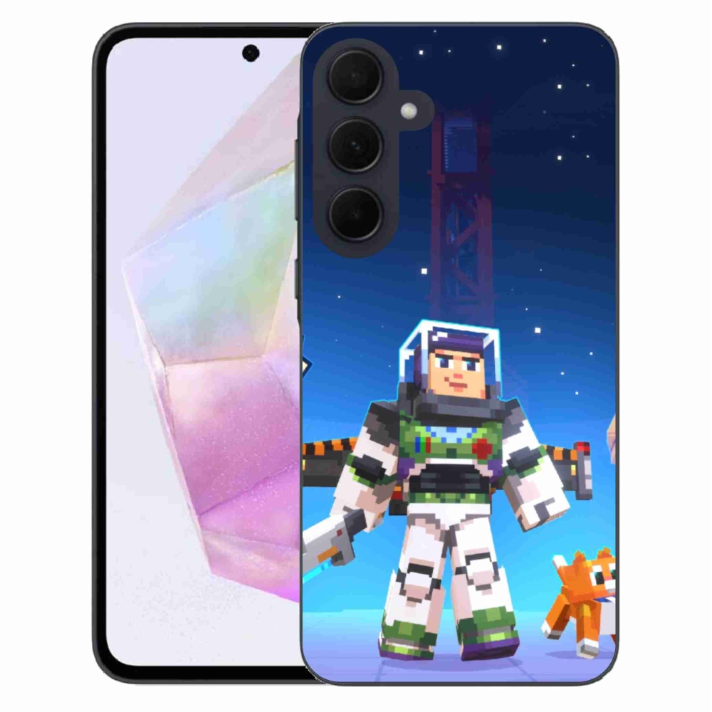 Gélový kryt mmCase na Samsung Galaxy A35 5G - minecraft 2