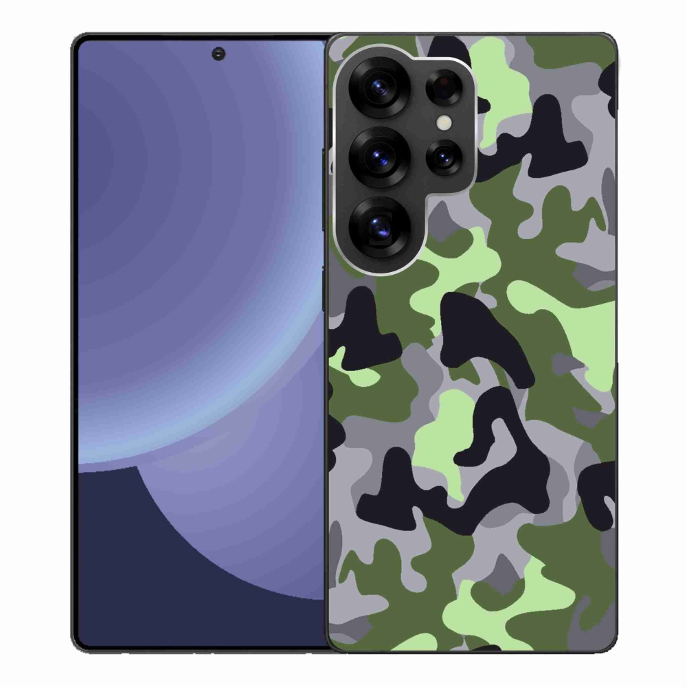 Gélový kryt mmCase na Samsung Galaxy S25 Ultra - maskáčový vzor 7