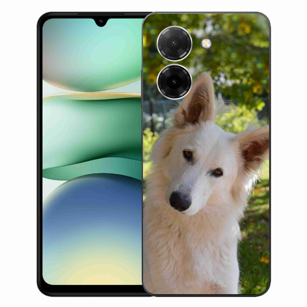 Gélový kryt mmCase na Xiaomi Redmi A5 (171.7x77.8x8.3mm) - biely švajčiarsky ovčiak 1