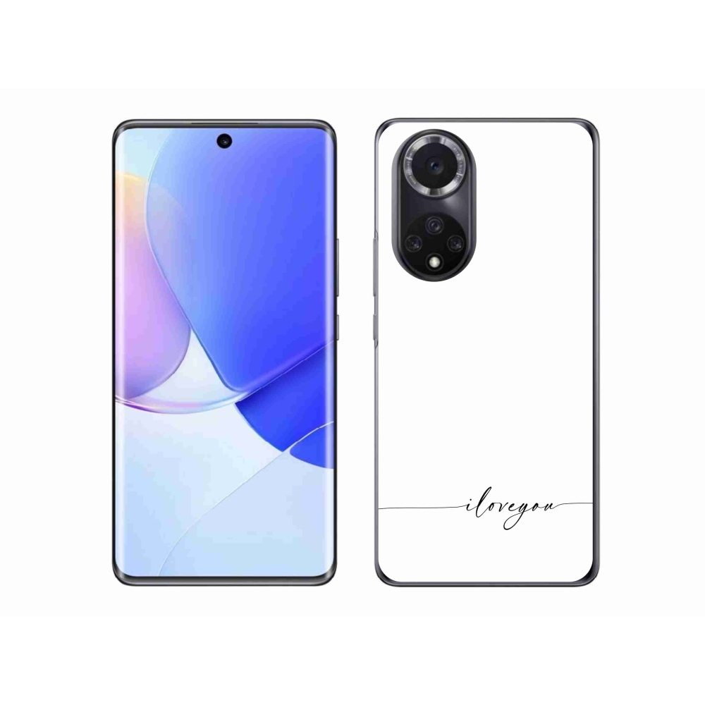 Gélový kryt mmCase na Honor 50 - I love you biele pozadie
