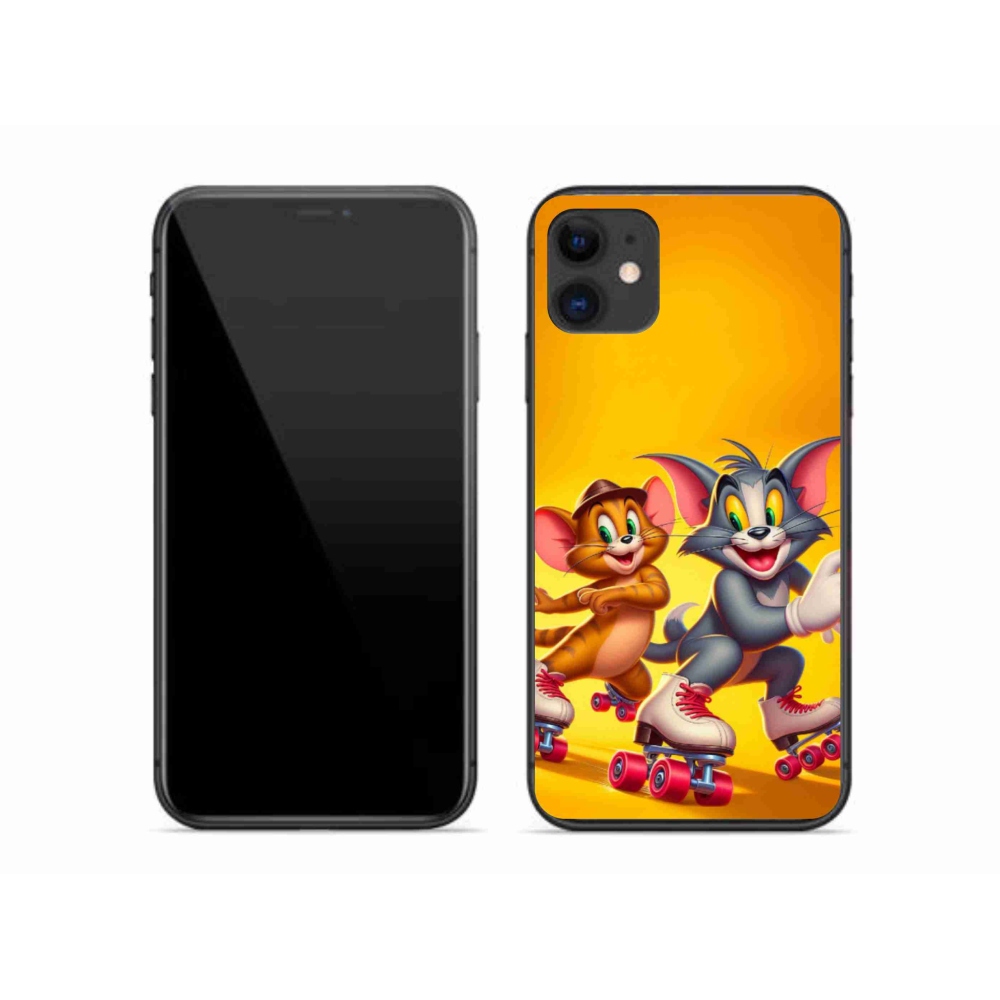 Gélový kryt mmCase na iPhone 11 - tom a jerry