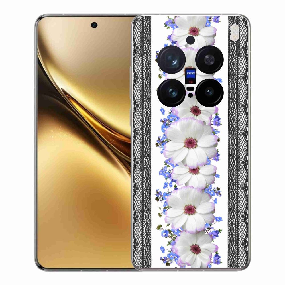 Gélový kryt mmCase na Vivo X200 Pro 5G - kvety 8
