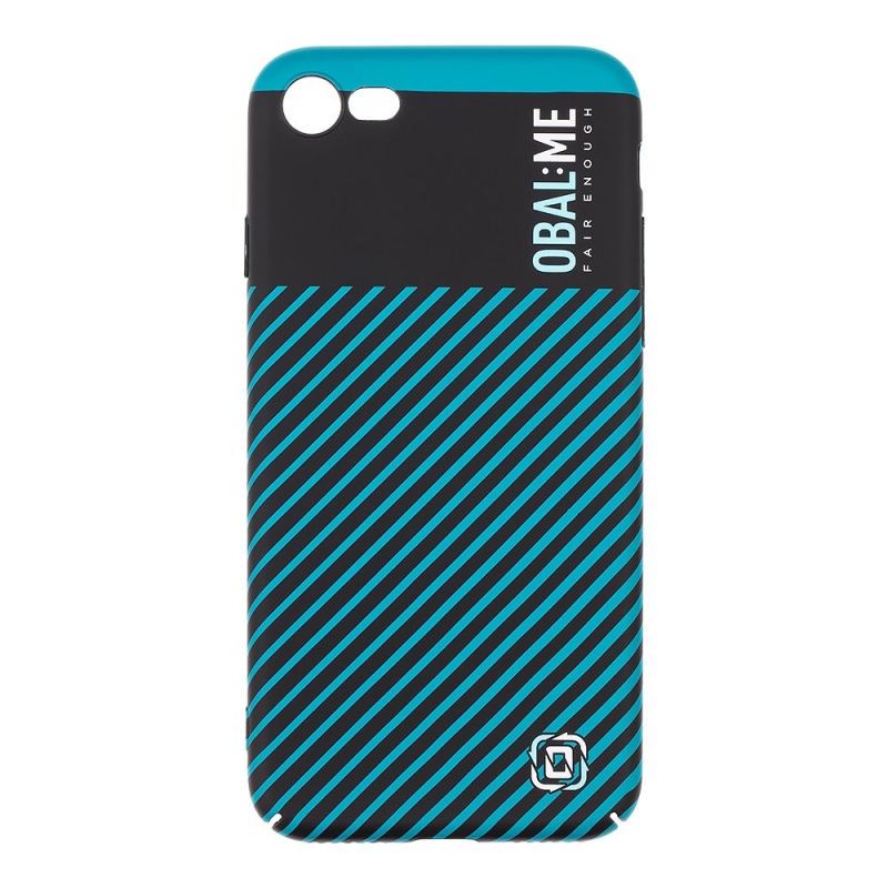 OBAL:ME Flossy Stripes Kryt pre Apple iPhone 7/8/SE2020/SE2022 Black/Teal