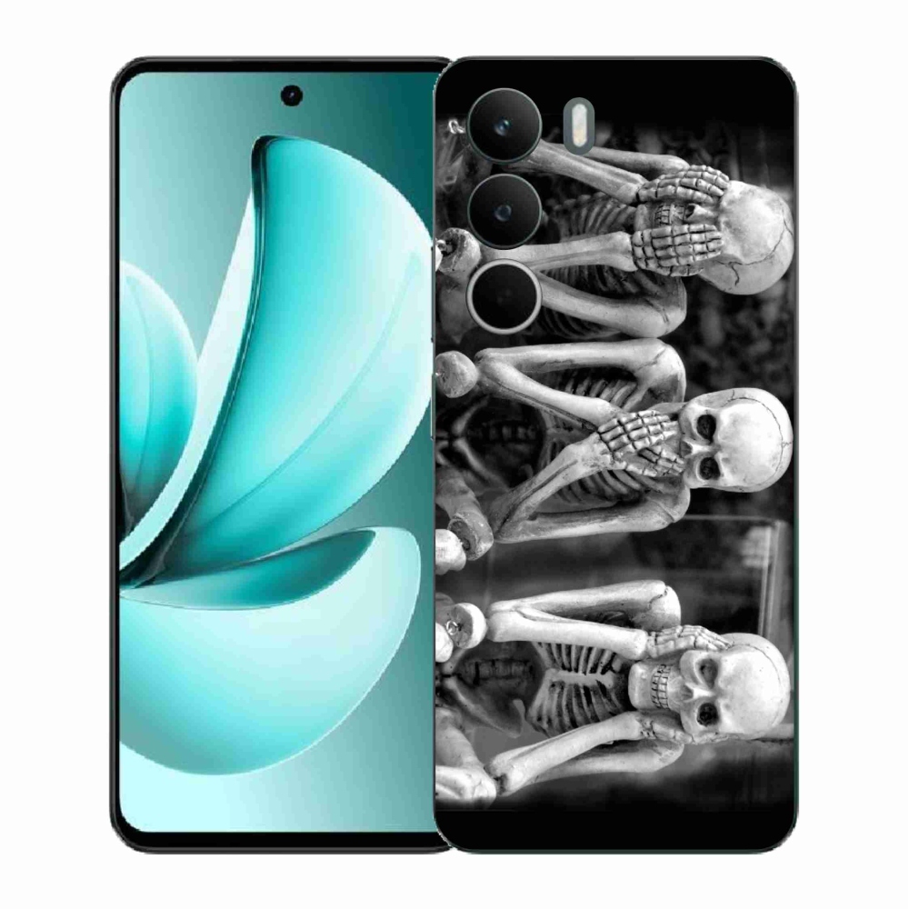 Gélový kryt mmCase na Realme C71 - kostlivci