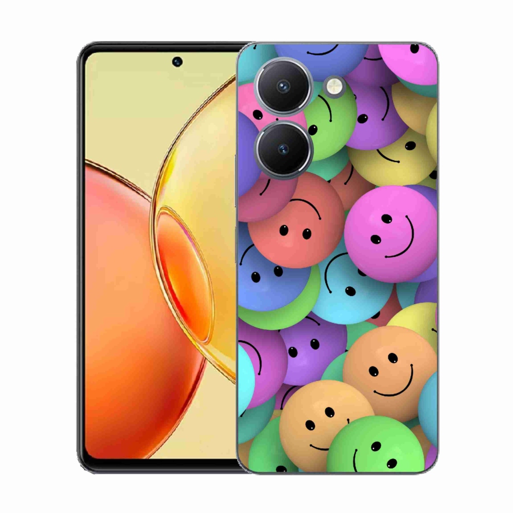 Gélový kryt mmCase na Vivo Y36 - farební smajlíci