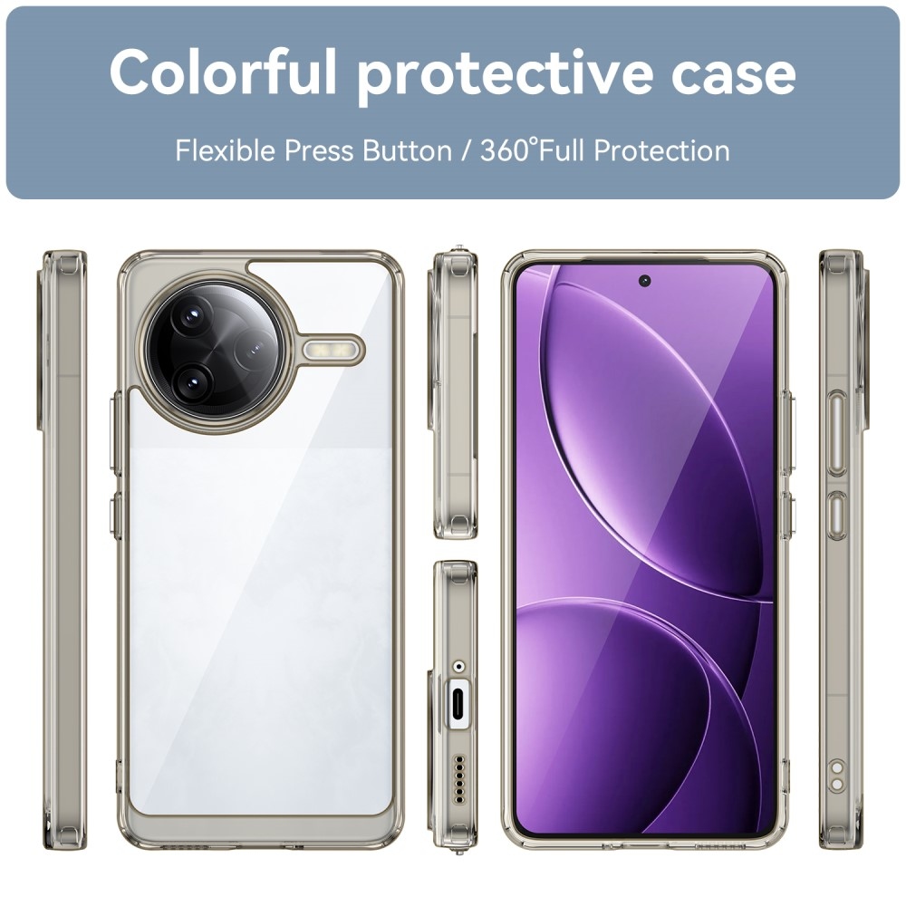 Gélový obal s pevným chrbtom na Xiaomi Poco F7 Ultra - šedý