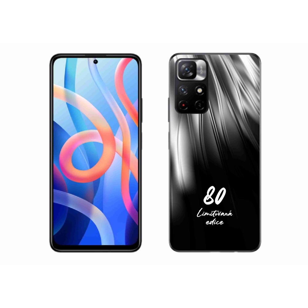 Gélový kryt mmCase na Xiaomi Poco M4 Pro 5G - 80 limitovaná edícia čierne pozadie