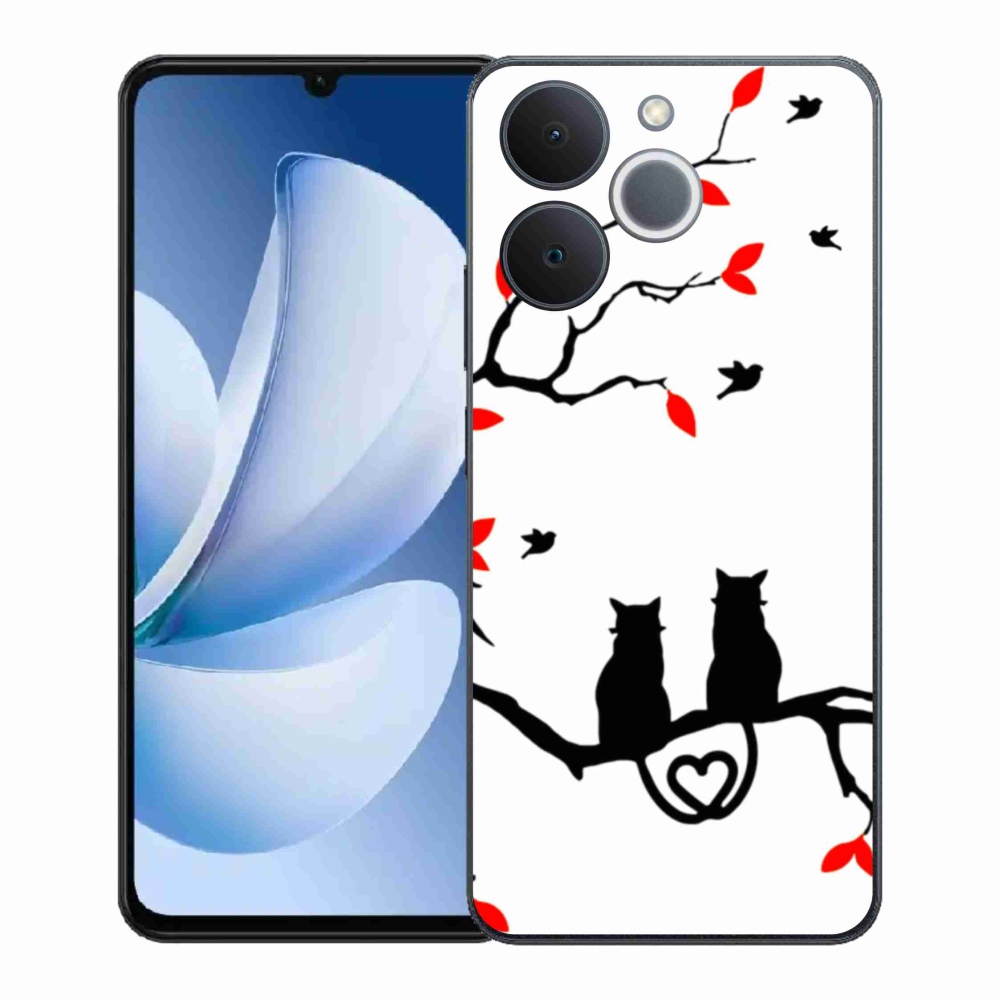 Gélový kryt mmCase na Realme Note 70T - mačacia láska