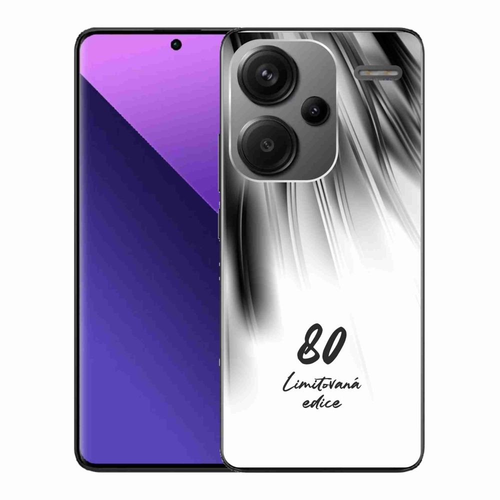 Gélový kryt mmCase na Xiaomi Redmi Note 13 Pro+ 5G - 80 limitovaná edícia biele pozadie