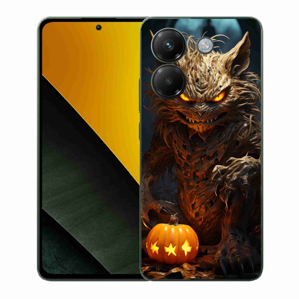 Gélový kryt mmCase na Xiaomi Poco M7 Pro 5G - halloweenska príšera