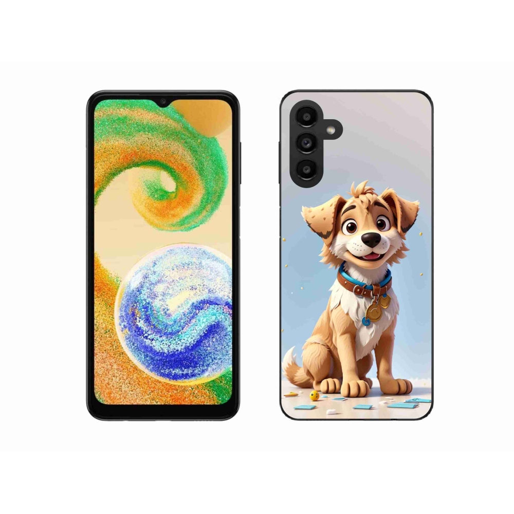 Gélový kryt mmCase na Samsung Galaxy A04s (164.7x76.7x9.1mm) - kreslené šteňa