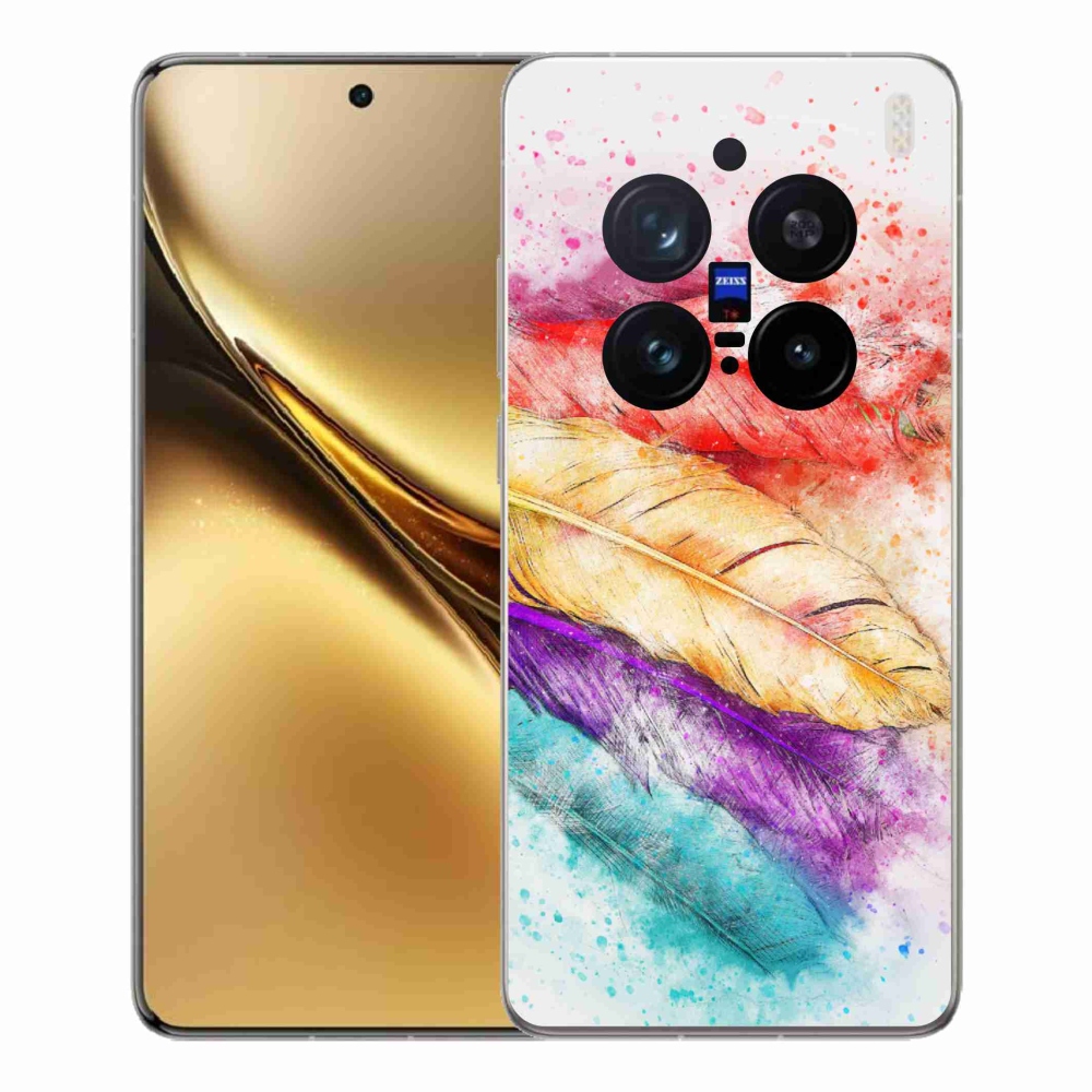 Gélový kryt mmCase na Vivo X200 Pro 5G - farebné perie