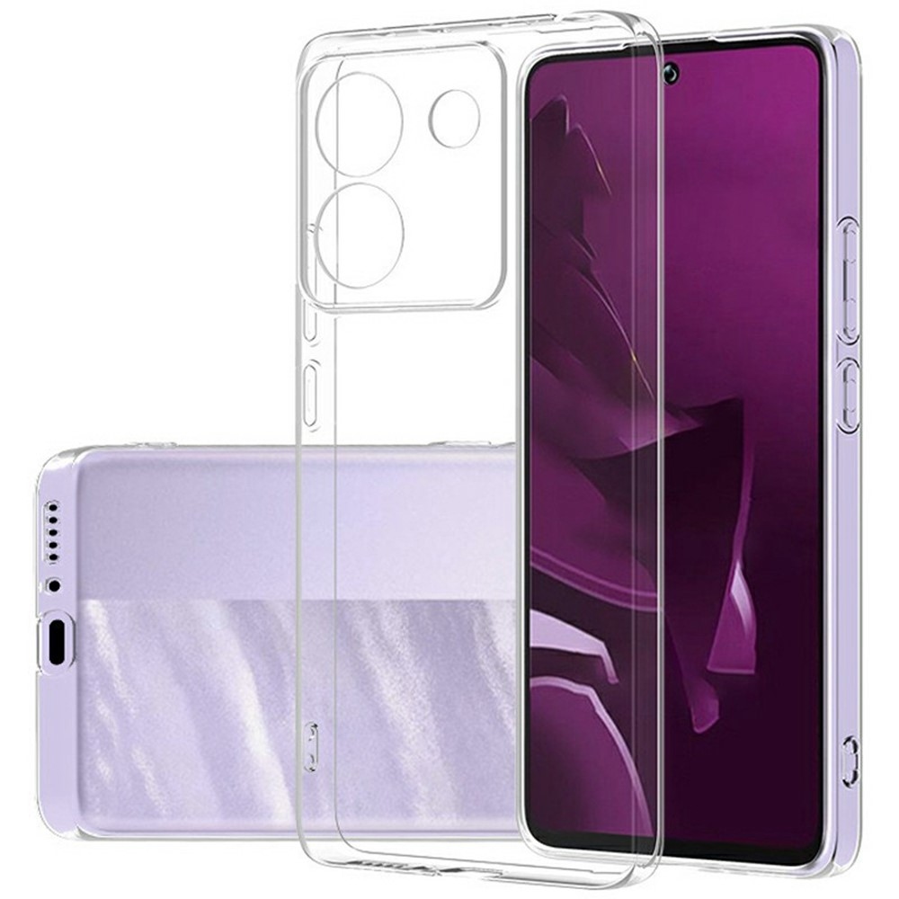 Priehľadný gélový obal na Xiaomi Poco M7 Pro 5G - priehľadný