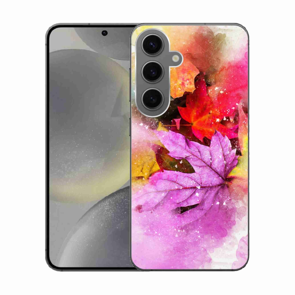 Gélový kryt mmCase na Samsung Galaxy S24 - farebné listy