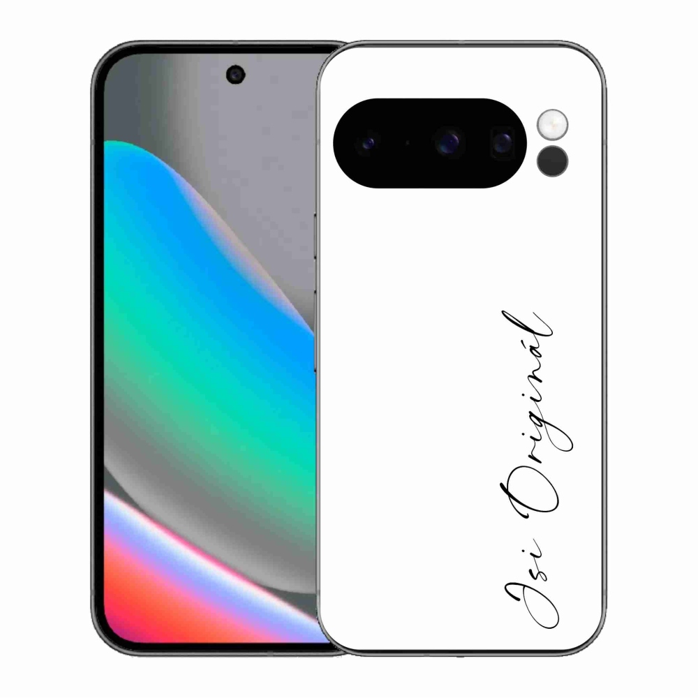 Gélový kryt mmCase na Google Pixel 10 Pro - si originál biele pozadie