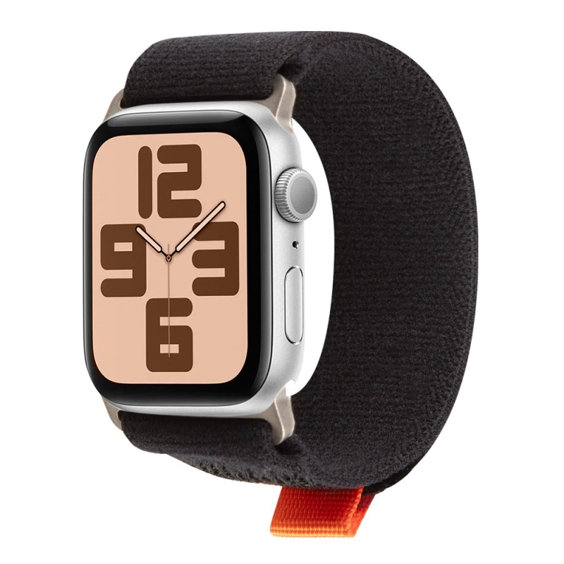 BALENIE:ME Textilný remienok pre Apple Watch 42-49 mm M-L Black/Orange