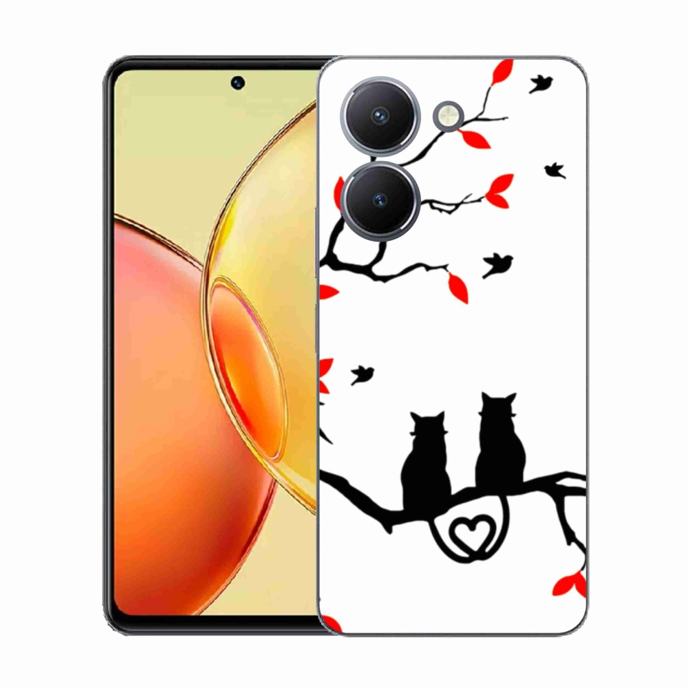 Gélový kryt mmCase na Vivo Y36 - mačacia láska