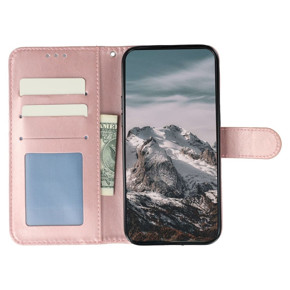 Mandala knižkové púzdro na Xiaomi Redmi 15 5G - ružovozlaté