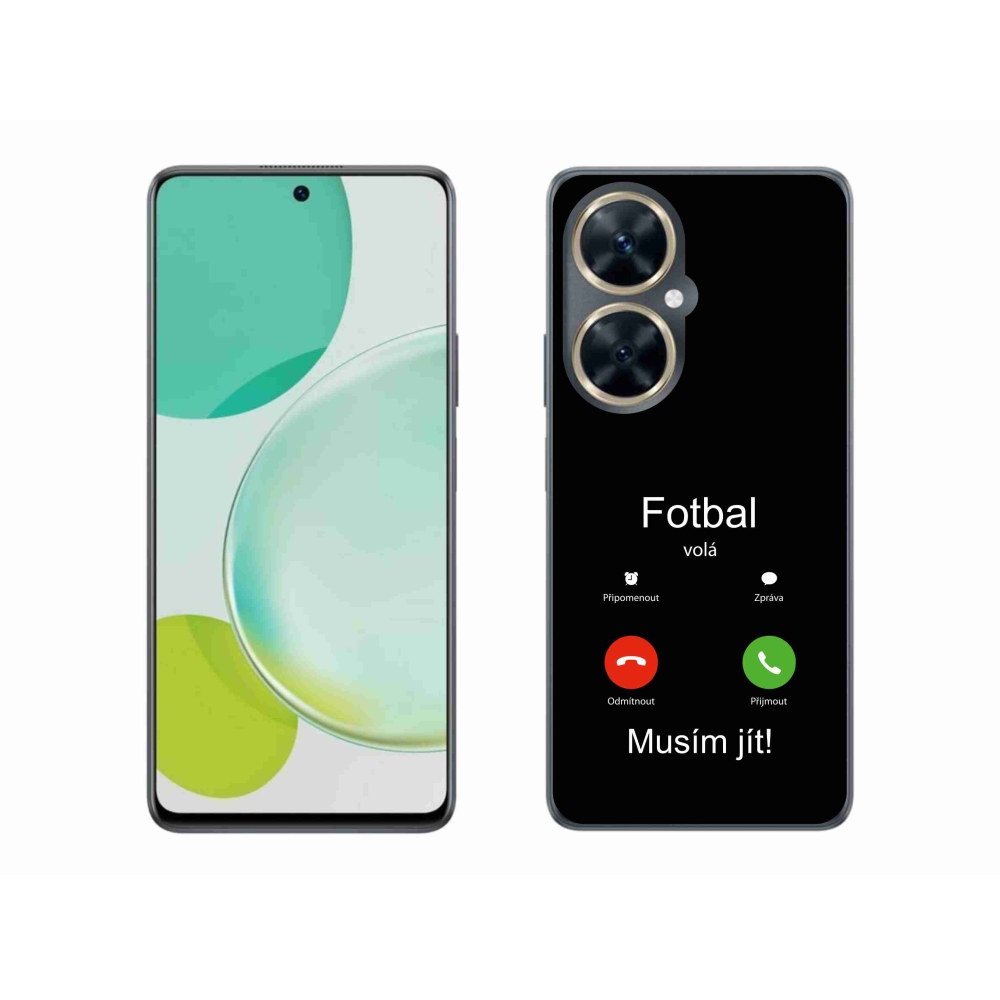 Gélový kryt mmCase na Huawei Nova 11i - futbal volá čierne pozadie