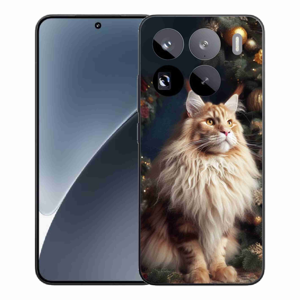 Gélový kryt mmCase na Xiaomi 15 Pro - mačka pri stromčeku