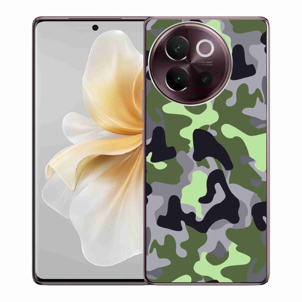 Gélový kryt mmCase na Vivo V40 Lite 5G - maskáčový vzor 7