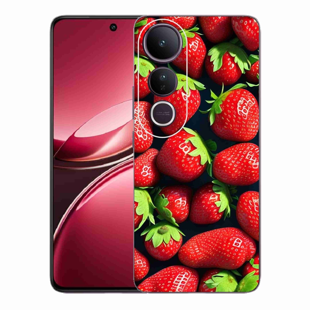 Gélový kryt mmCase na Vivo V50 Lite 4G/5G - jahody
