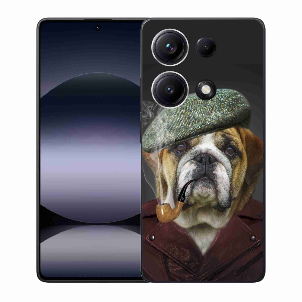 Gélový kryt mmCase na Xiaomi Redmi Note 14S - pes s fajkou