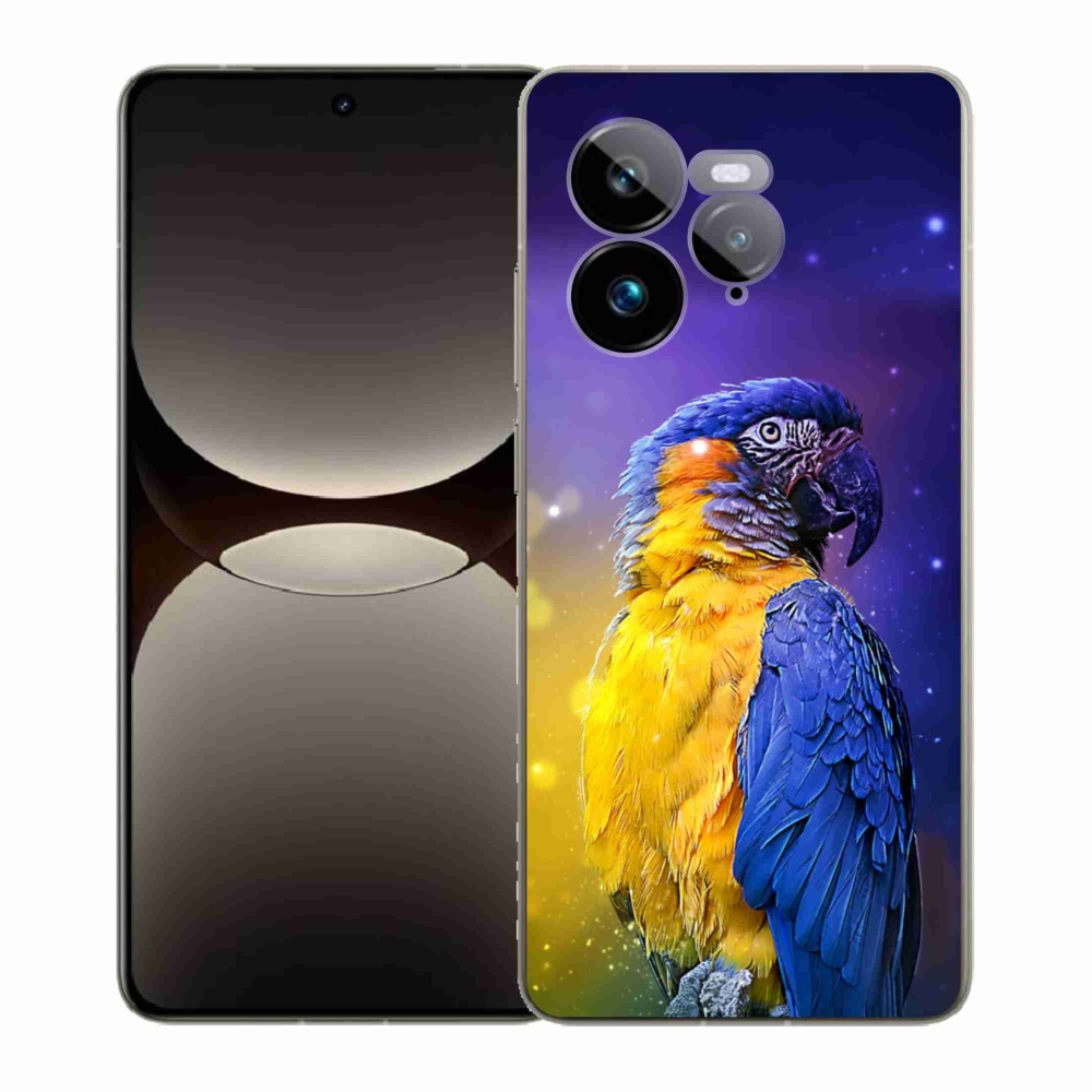 Gélový kryt mmCase na Realme GT 7 Pro 5G - papagáj ara 1