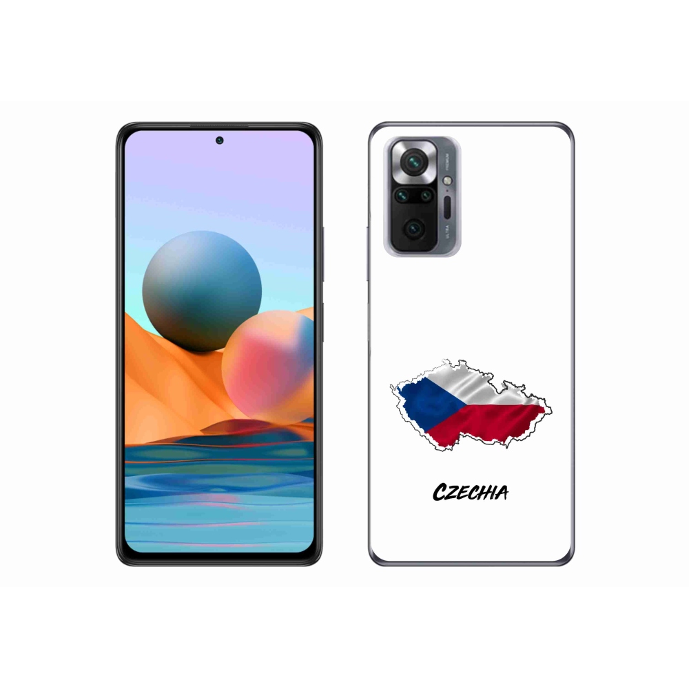 Gélový kryt mmCase na Xiaomi Redmi Note 10 Pro - Czechia biele pozadie