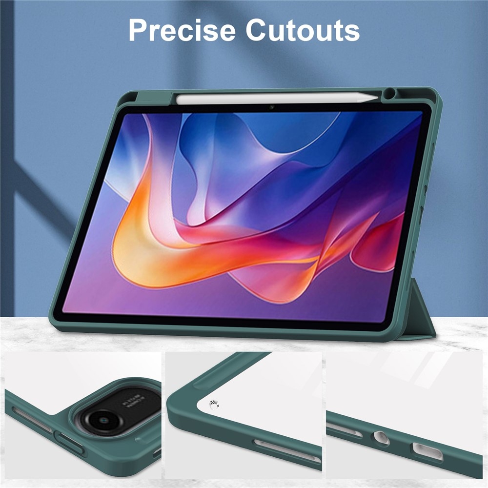 Case chytré zatváracie púzdro na tablet Xiaomi Redmi Pad 2 - zelené