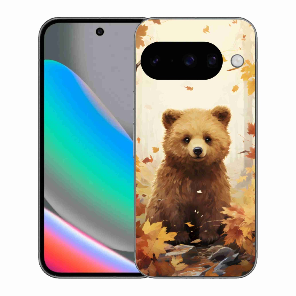 Gélový kryt mmCase na Google Pixel 10 - medveď v lese