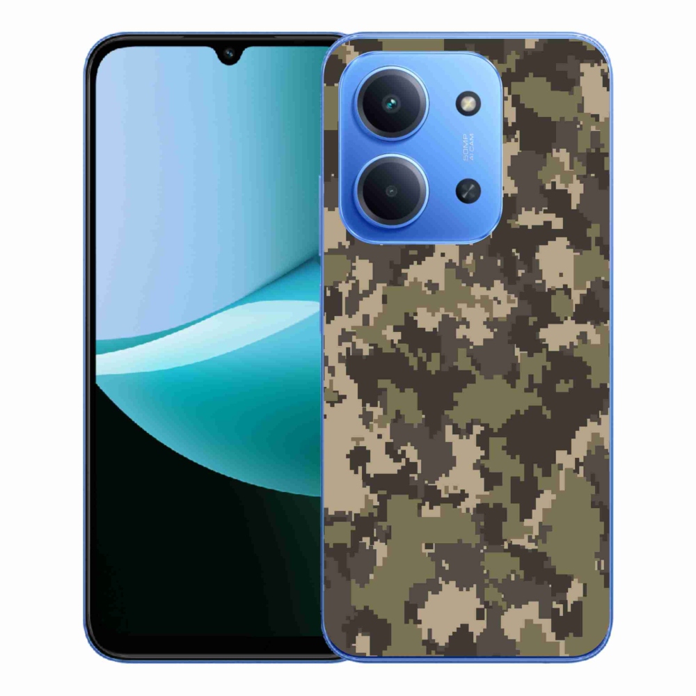 Gélový kryt mmCase na Xiaomi Redmi 15C 4G/5G (173mm) - maskáčový vzor 12