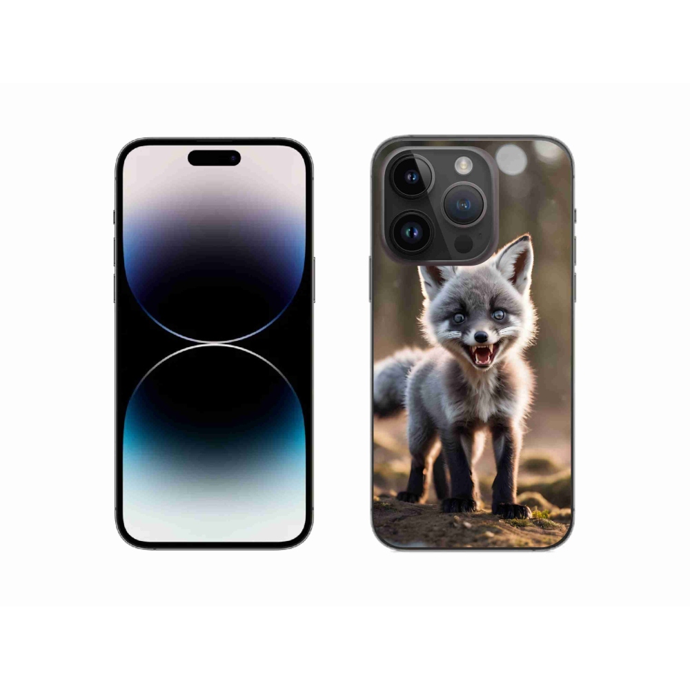 Gélový kryt mmCase na iPhone 14 Pro - rozzúrená líška