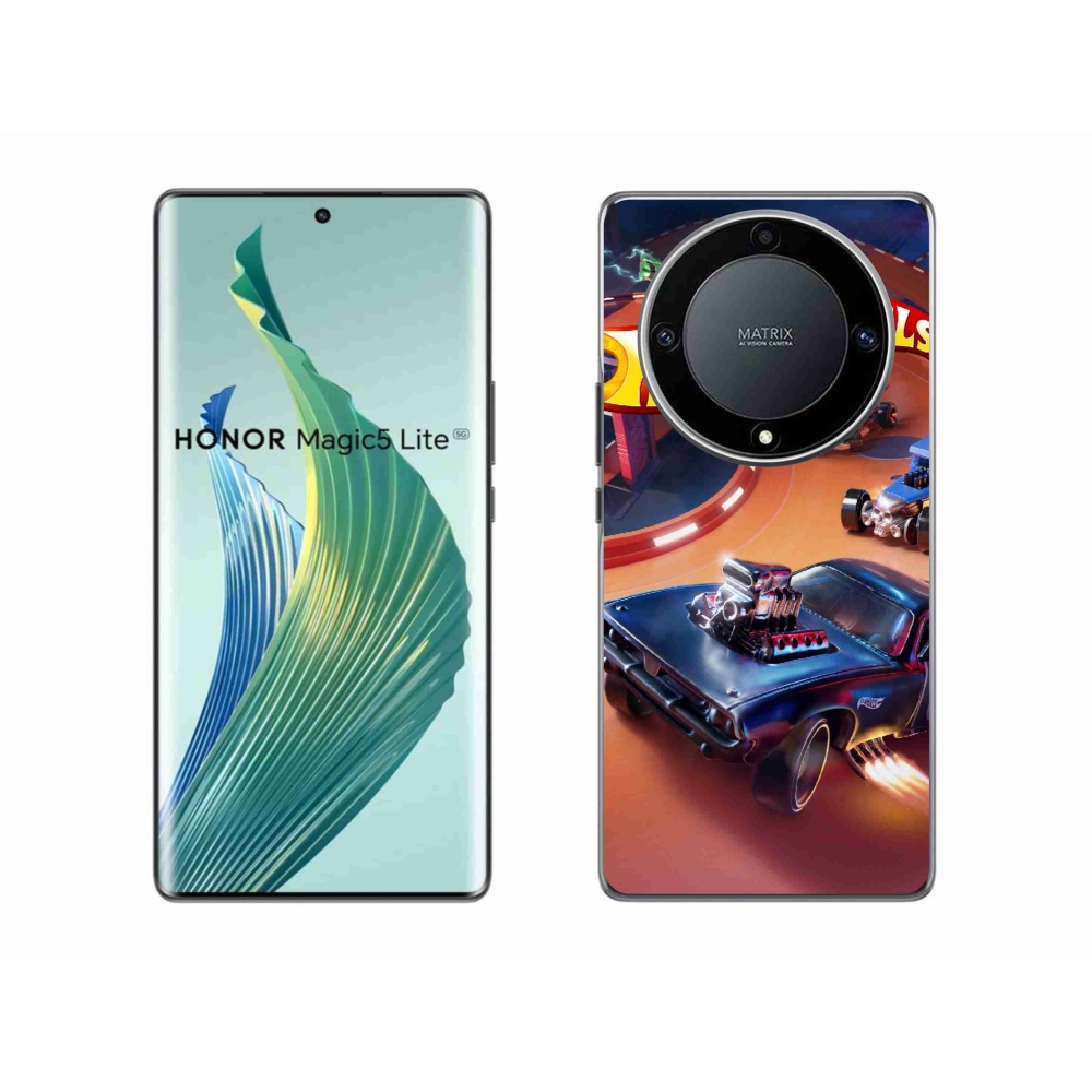 Gélový kryt mmCase na Honor Magic 5 Lite 5G - hot wheels