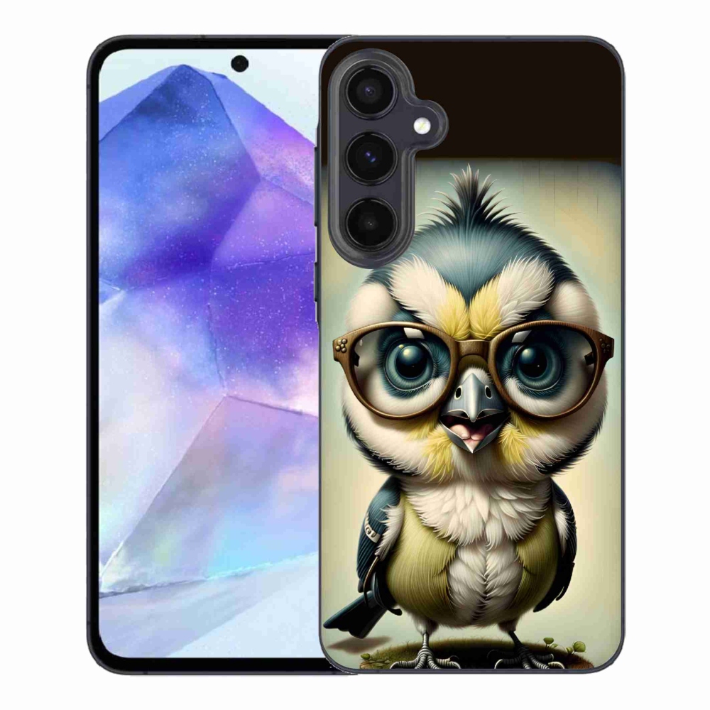 Gélový kryt mmCase na Samsung Galaxy A55 5G - mláďa s okuliarmi
