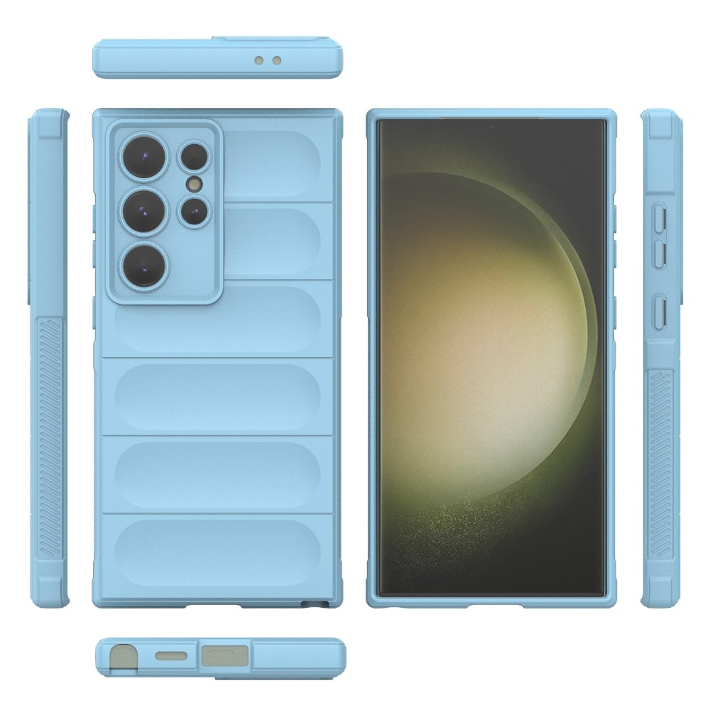 Rugg odolný gélový obal na Samsung Galaxy S24 Ultra - svetlomodrý