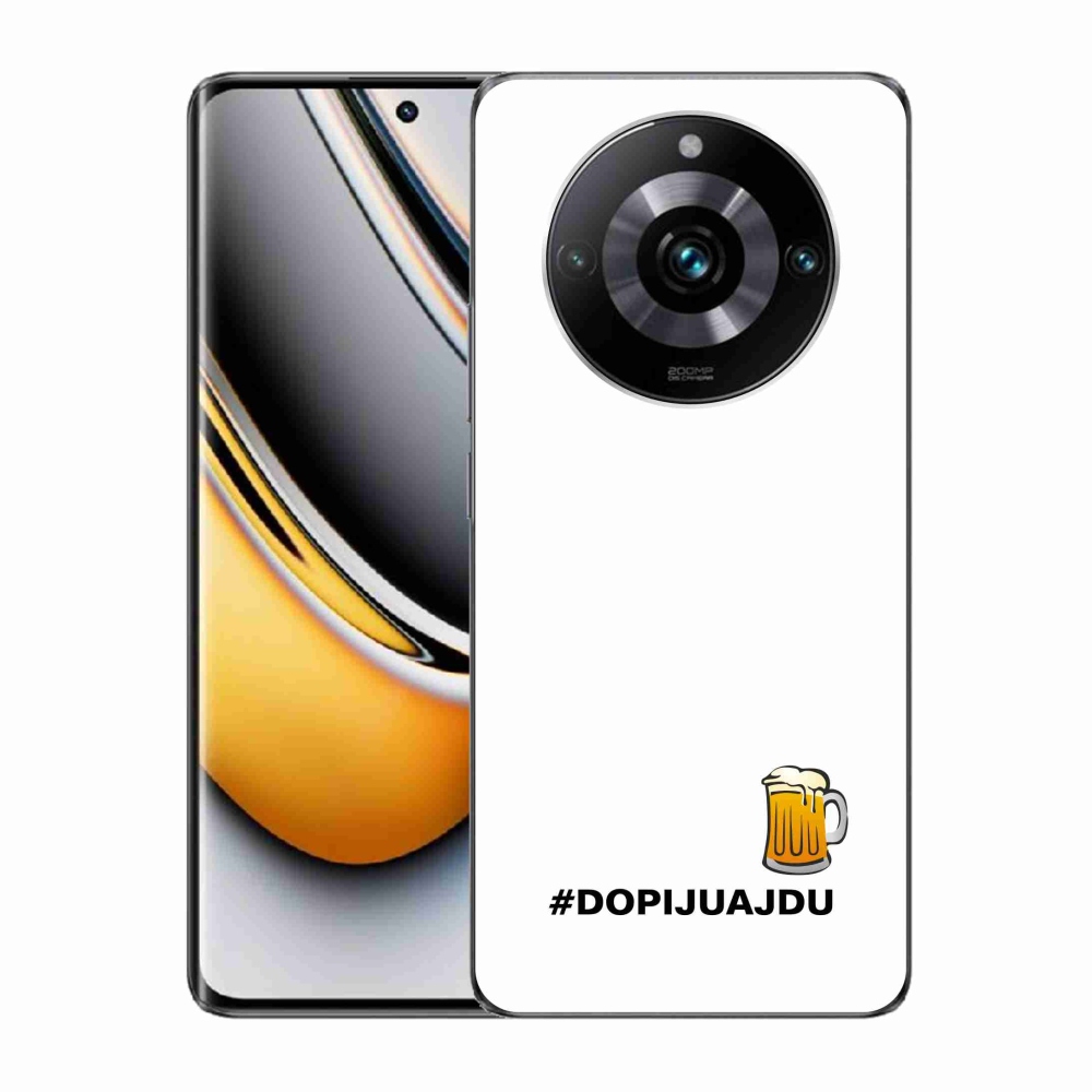 Gélový kryt mmCase na Realme 11 Pro/11 Pro+ - pivný motív 1 biele pozadie