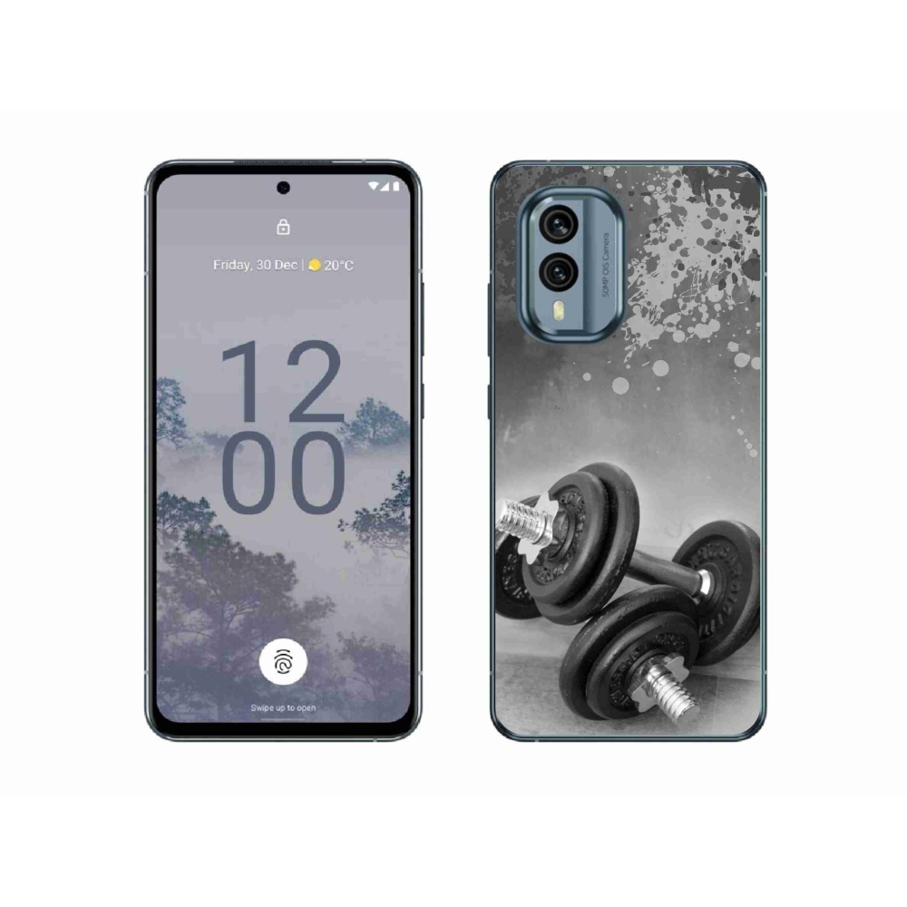 Gélový kryt mmCase na Nokia X30 5G - činky 1