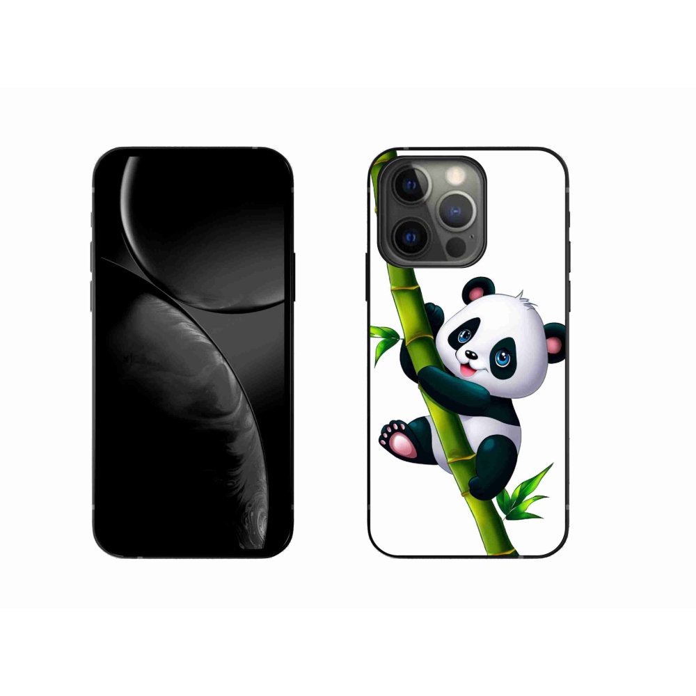 Gélový kryt mmCase na iPhone 13 Pro 6.1 - panda na bambuse