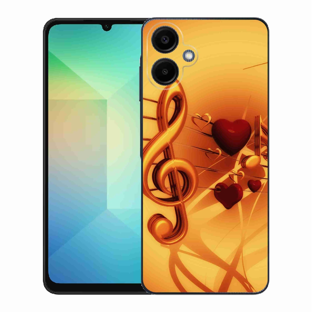 Gélový kryt mmCase na Samsung Galaxy A06 4G - noty