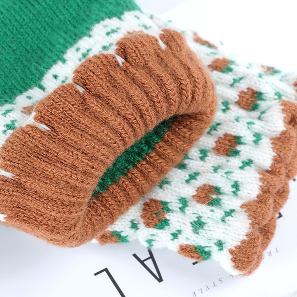 DZ122 dámske dotykové zimné rukavice - zelené