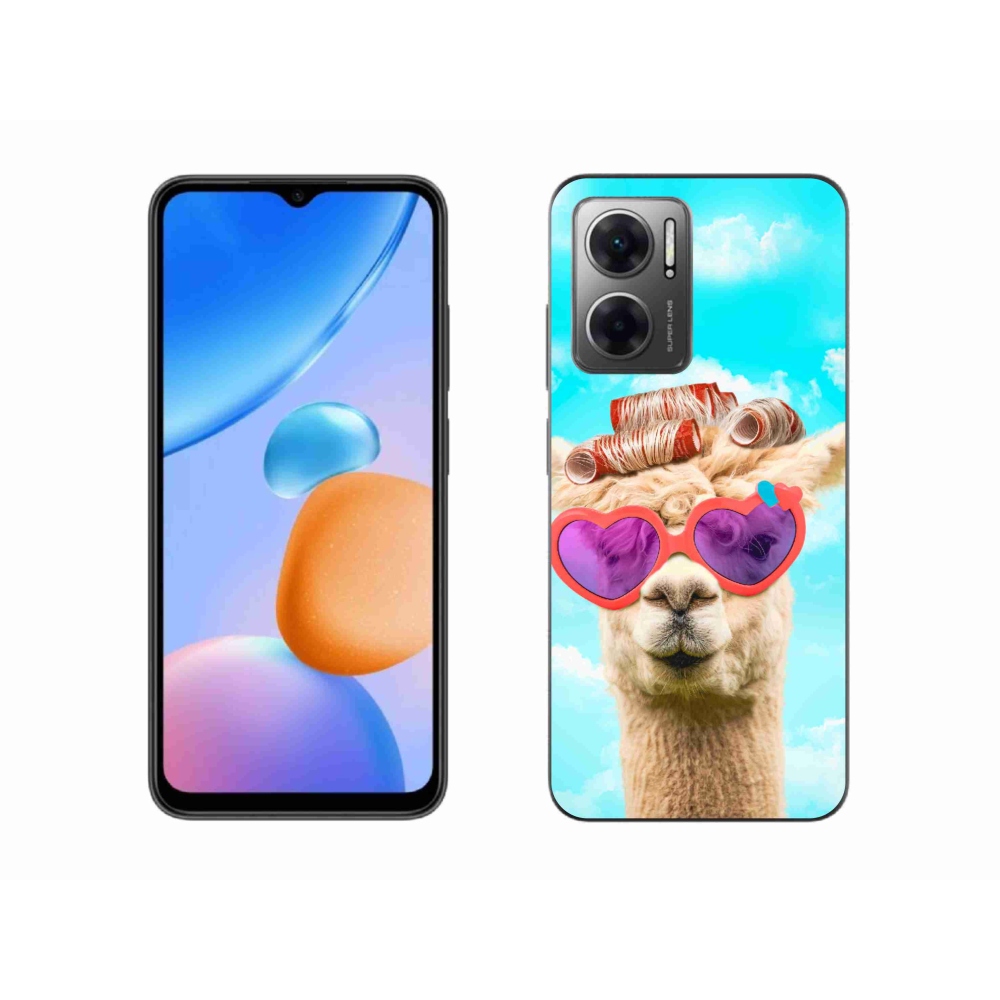 Gélový kryt mmCase na Xiaomi Redmi 10 5G - lama s okuliarmi