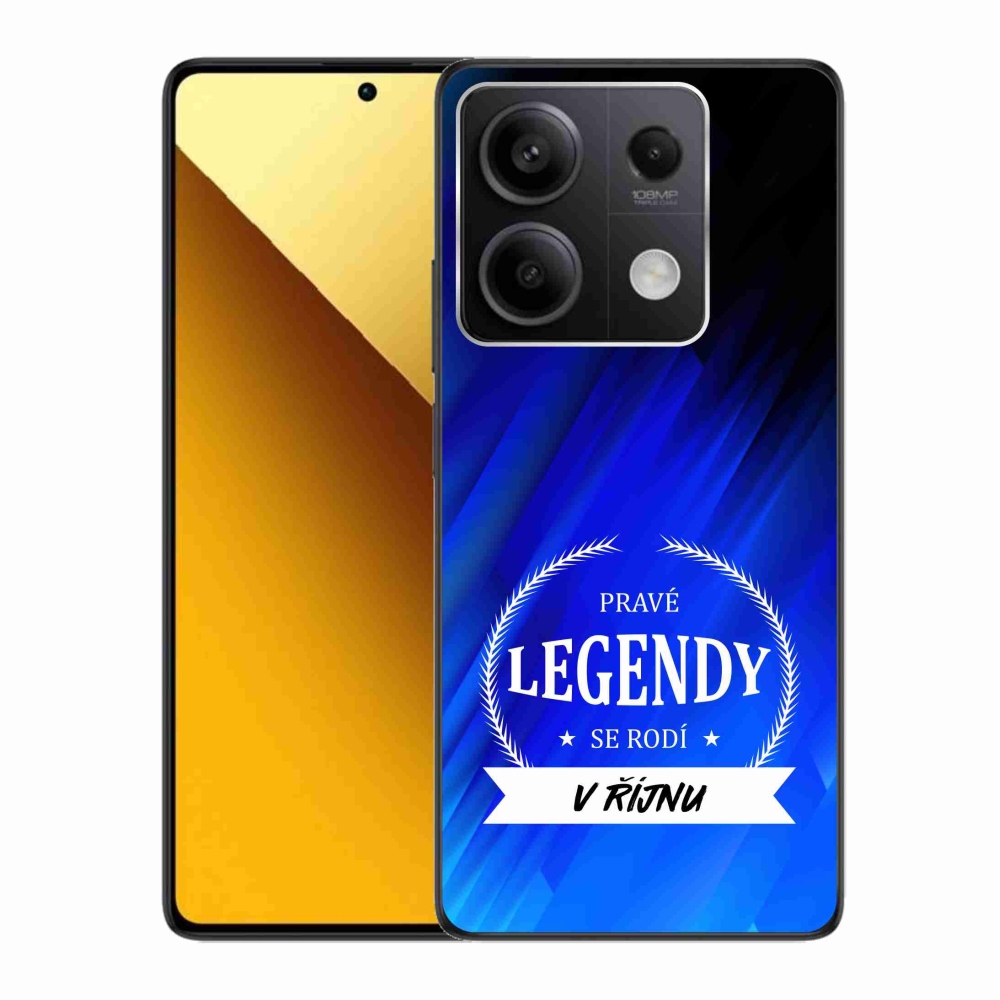 Gélový kryt mmCase na Xiaomi Redmi Note 13 5G - legendy v októbri modré pozadie