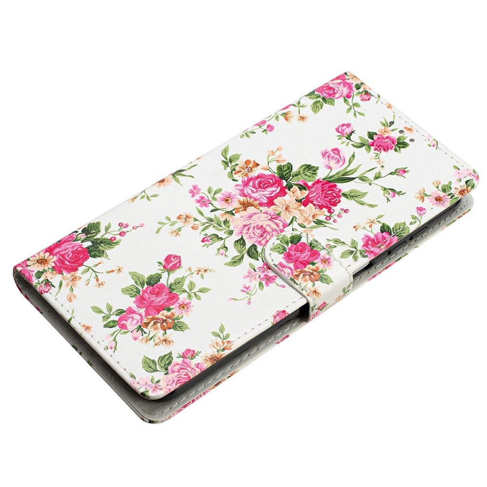 Unique knižkové puzdro na Xiaomi Redmi 15C 4G (171mm)/Poco C85 4G (171mm) - červené kvety